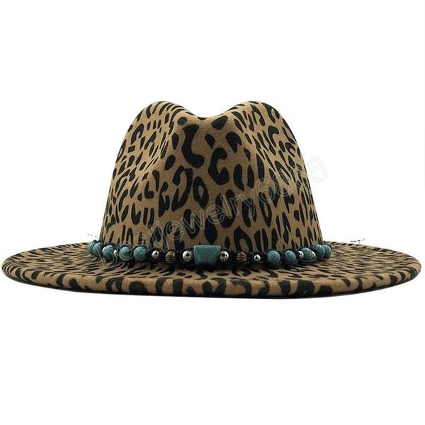 beaded decorate jazz hat autumn winter men women woolen wide brim hats fashion leopard hats, Blue;gray
beaded decorate jazz hat autumn winter men women woolen wide brim hats fashion leopard hats, Blue;gray