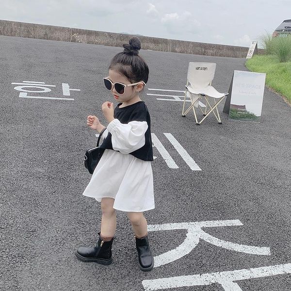 girl's dresses 2022 autumn korean style children's princess dress children skirt girls' fake two pieces, Red;yellow
girl's dresses 2022 autumn korean style children's princess dress children skirt girls' fake two pieces, Red;yellow