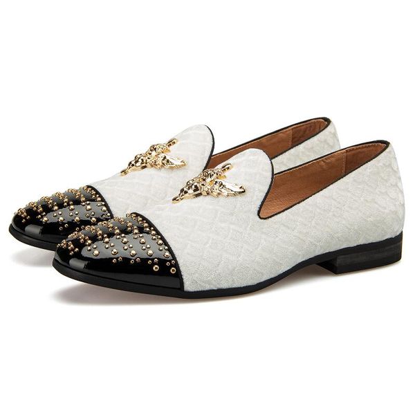 men's velvet loafers men's embroidered casual wear stage shoes fashion flat large size zapatos hombre b3, Black
men's velvet loafers men's embroidered casual wear stage shoes fashion flat large size zapatos hombre b3, Black
