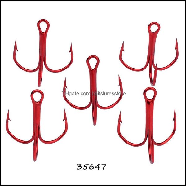 100pcs/lot 10#-2# 35647 red triple anchor hook high carbon steel barbed fishing hooks pesca tackle accessories wh-023 drop delivery 2021 spo
100pcs/lot 10#-2# 35647 red triple anchor hook high carbon steel barbed fishing hooks pesca tackle accessories wh-023 drop delivery 2021 spo