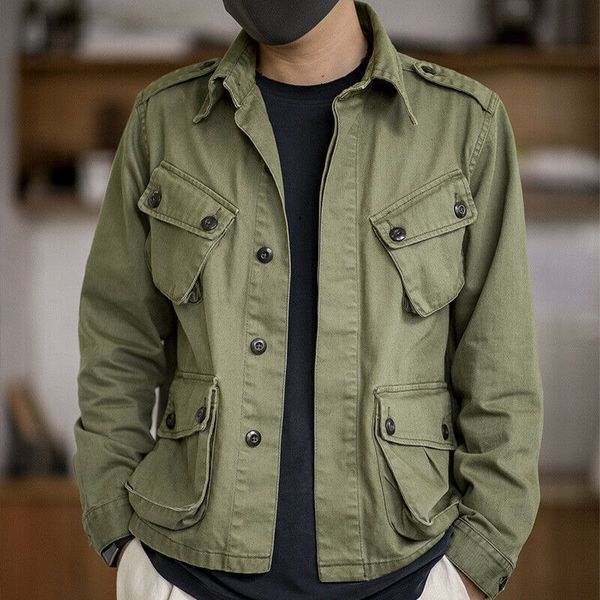 jungle jacket m42 military paratrooper suit men's overalls casual coat army solid color cx220407, Black;brown
jungle jacket m42 military paratrooper suit men's overalls casual coat army solid color cx220407, Black;brown