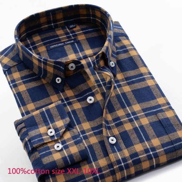 fashion autumn style thickened 100%pure cotton men dress shirts flannel plaid men long sleeve plus size xxl-9xl10xl, White;black
fashion autumn style thickened 100%pure cotton men dress shirts flannel plaid men long sleeve plus size xxl-9xl10xl, White;black