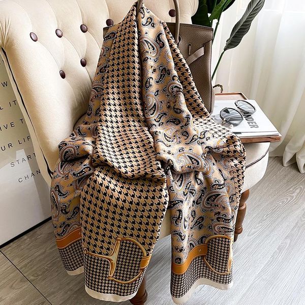 spring scarves fashion lattice satin print sunscreen bandanna 180x90cm big beach towel winter dustproof style shawls, Blue;gray
spring scarves fashion lattice satin print sunscreen bandanna 180x90cm big beach towel winter dustproof style shawls, Blue;gray