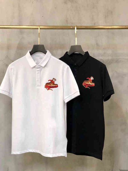 men's polos european and american fashion br spring summer product chest letter tiger print men's casual polo shirt, White;black
men's polos european and american fashion br spring summer product chest letter tiger print men's casual polo shirt, White;black