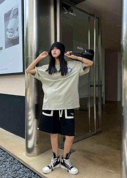 factory online export designer brand short sleeves ch22 summer new fashion horseshoe flower printed avocado loose slim sleeve t-shirt, White 
factory online export designer brand short sleeves ch22 summer new fashion horseshoe flower printed avocado loose slim sleeve t-shirt, White