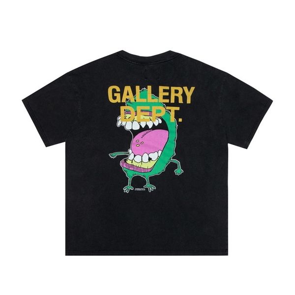designer shirt gallerydepts gary used cartoon print short sleeve wash black men's large loose t-shirt, White;black
designer shirt gallerydepts gary used cartoon print short sleeve wash black men's large loose t-shirt, White;black