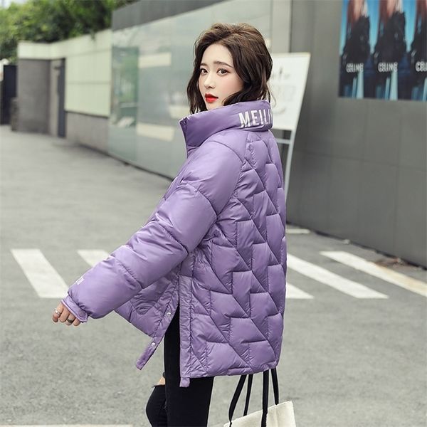 stand collar women's jackets oversized solid parkas female winter loose thick cotton padded letter print casual outwear lj201127, Black
stand collar women's jackets oversized solid parkas female winter loose thick cotton padded letter print casual outwear lj201127, Black
