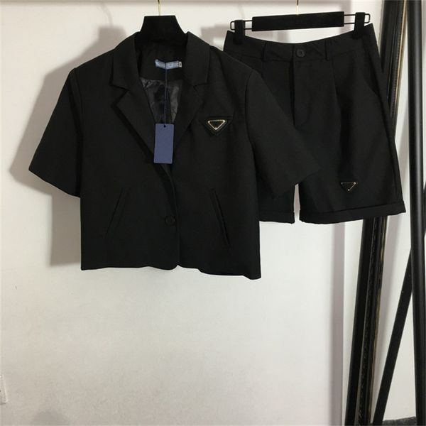 women's tracksuits lady business suit set with triangle badge collar short sleeve jacket casual office lady outfit, Gray
women's tracksuits lady business suit set with triangle badge collar short sleeve jacket casual office lady outfit, Gray