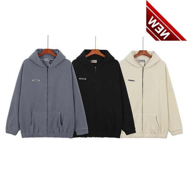 feel of god essentials fleece zipper coat fog high street cardigan sweater for men and women, Black
feel of god essentials fleece zipper coat fog high street cardigan sweater for men and women, Black