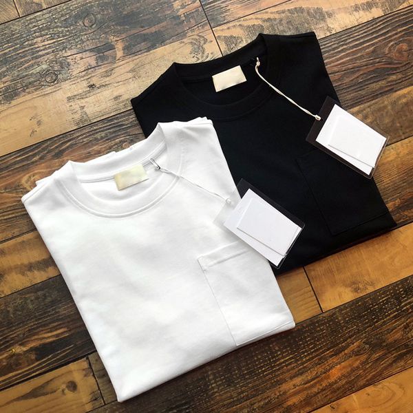 super summer loose casual pocket men's and women's t-shirts pure color simple short-sleeved for men 220421, White;black
super summer loose casual pocket men's and women's t-shirts pure color simple short-sleeved for men 220421, White;black