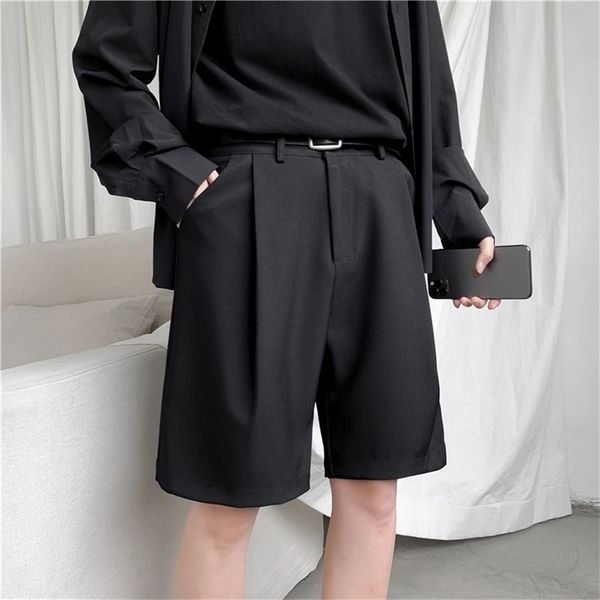 korean mens shorts straight fit kneelength suit pant solid beige black summer clothing student thin loose casual mens shorts 210322, White;black
korean mens shorts straight fit kneelength suit pant solid beige black summer clothing student thin loose casual mens shorts 210322, White;black