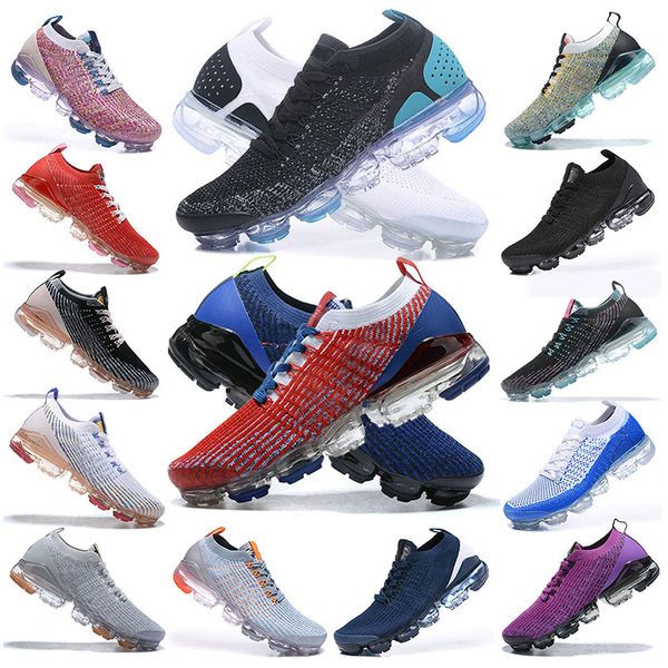 vapourmaxs mens womens running shoes classic knit runner triple black white gum noble red orange cool grey south beach outdoor hiking joggin