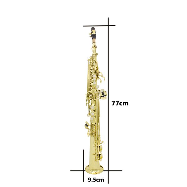 brass straight soprano saxophone bb b flat sax lacquered gold carve pattern woodwind instrument with case reeds cleaning cloth
brass straight soprano saxophone bb b flat sax lacquered gold carve pattern woodwind instrument with case reeds cleaning cloth