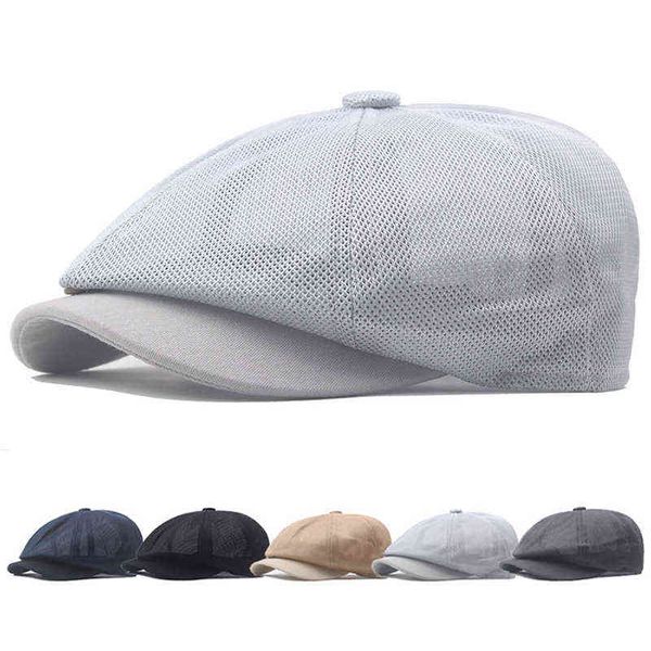 2022 men hats berets british western style newsboy caps breathable mesh beret hat flat brim adjustable men summer berets cap j220722, Blue;gray
2022 men hats berets british western style newsboy caps breathable mesh beret hat flat brim adjustable men summer berets cap j220722, Blue;gray
