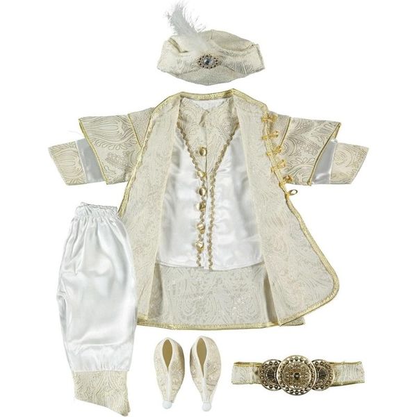clothing sets baby mawlid clothes traditional ottoman circumcision costumes prince boy king kaftan with lace costume islamic babyclothing, White
clothing sets baby mawlid clothes traditional ottoman circumcision costumes prince boy king kaftan with lace costume islamic babyclothing, White