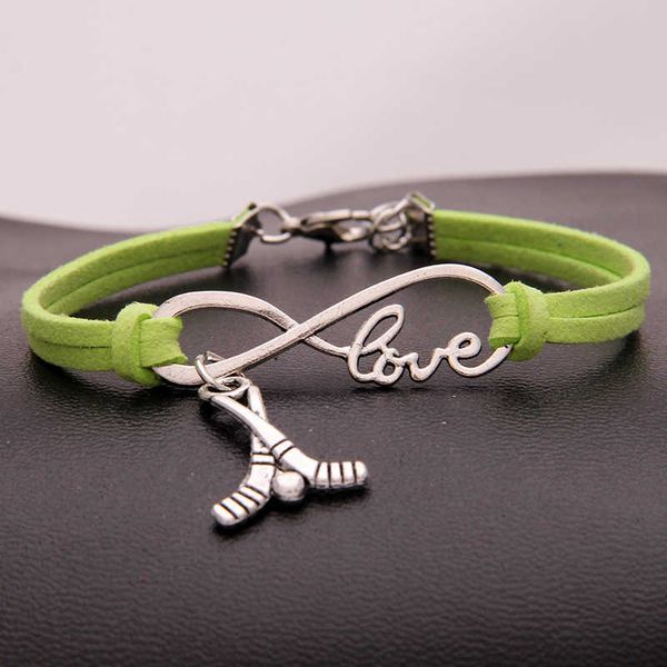 hockey bat charm sports bracelets women infinity love velvet string rope warp bangle for men s simple fashion jewelry in bulk, Golden;silver
hockey bat charm sports bracelets women infinity love velvet string rope warp bangle for men s simple fashion jewelry in bulk, Golden;silver