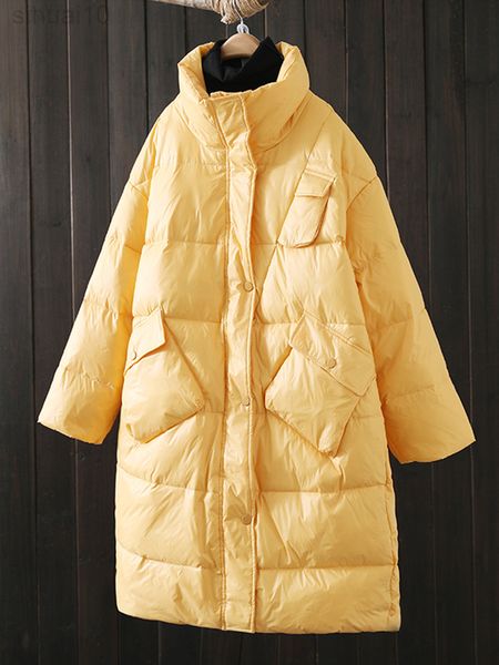 ailegogo winter women thick warm white down long jacket casual female loose fit stand collar zipper pocket coat snow outwear l220730, Black
ailegogo winter women thick warm white down long jacket casual female loose fit stand collar zipper pocket coat snow outwear l220730, Black