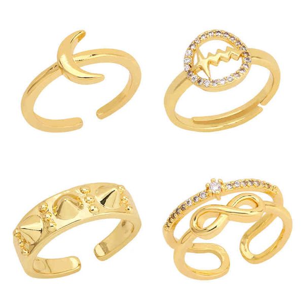 rings metal moon opening ring female creative design simple ins style geometric heart rin98, Silver
rings metal moon opening ring female creative design simple ins style geometric heart rin98, Silver