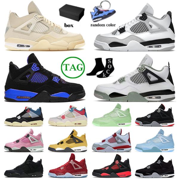 with box jumpman 4 4s iv designer basketball shoes for mens womens retro seafoam sb bred military black cat sail pink blue thunder sports sn, White;red
with box jumpman 4 4s iv designer basketball shoes for mens womens retro seafoam sb bred military black cat sail pink blue thunder sports sn, White;red