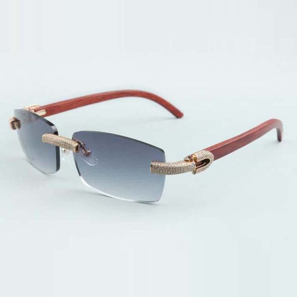 micro-paved diamond sunglasses 3524012 with original wood legs and 56 mm lens, White;black
micro-paved diamond sunglasses 3524012 with original wood legs and 56 mm lens, White;black