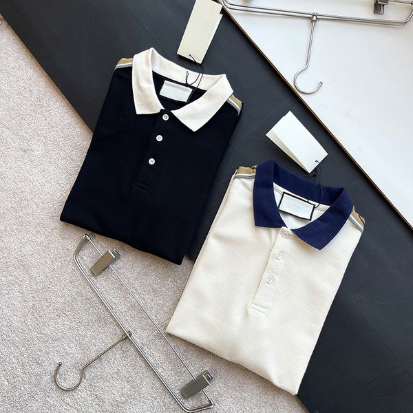 men summer polos shirts classy letter jacquard t shirt ins fashion soft touch man shirt luxury tees clothing, White;black
men summer polos shirts classy letter jacquard t shirt ins fashion soft touch man shirt luxury tees clothing, White;black