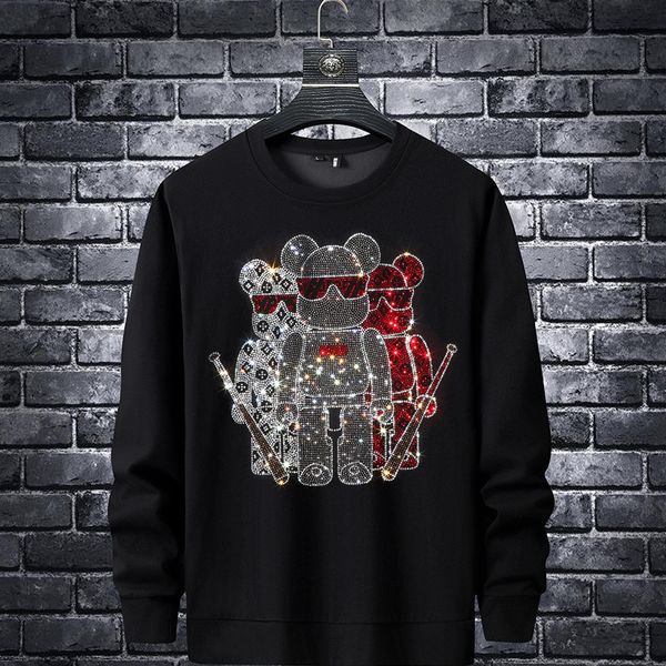 men's hoodies & sweatshirts designer 2021 autumn new bear sweater men's fashion brand slim fitting round neck drill long sleeve t-, Black
men's hoodies & sweatshirts designer 2021 autumn new bear sweater men's fashion brand slim fitting round neck drill long sleeve t-, Black