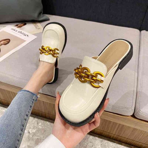 slippers 3368-6 baotou semi slippers women's summer style external wear fashion lazy one foot single shoe flat muller shoes 3fxy, Black
slippers 3368-6 baotou semi slippers women's summer style external wear fashion lazy one foot single shoe flat muller shoes 3fxy, Black