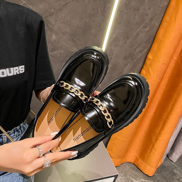 loafers women spring 2022 new genuine leather round head thick heel casual shoes women footwear british style girl shoes, Black
loafers women spring 2022 new genuine leather round head thick heel casual shoes women footwear british style girl shoes, Black