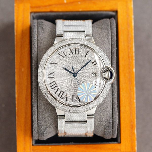 diamond watch automatic mechanical mens watches 42mm business wristwatch for men sapphire wrristwatch classic wristband montre de luxe, Slivery;brown
diamond watch automatic mechanical mens watches 42mm business wristwatch for men sapphire wrristwatch classic wristband montre de luxe, Slivery;brown
