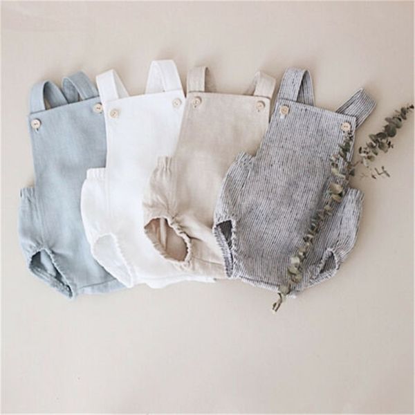 wholesale baby romper born baby girl boy summer clothes casual baby sleeveless jumpsuits toddler playsuit 220707, Blue 
wholesale baby romper born baby girl boy summer clothes casual baby sleeveless jumpsuits toddler playsuit 220707, Blue