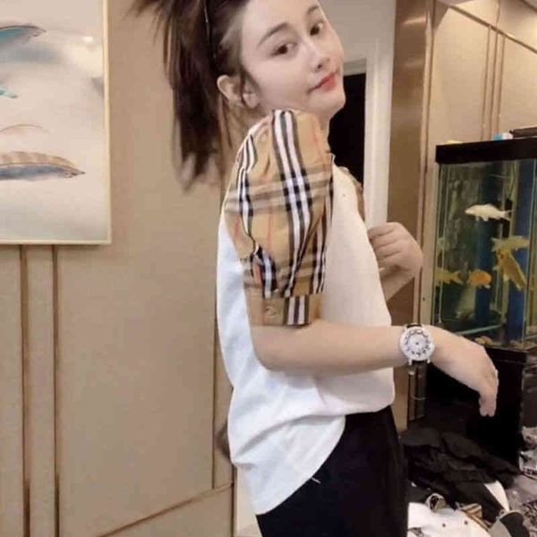 good brand t shirt and polo shirt 2022 new summer fashion plaid short sleeve women's loose foreign s 8u7x, White
good brand t shirt and polo shirt 2022 new summer fashion plaid short sleeve women's loose foreign s 8u7x, White
