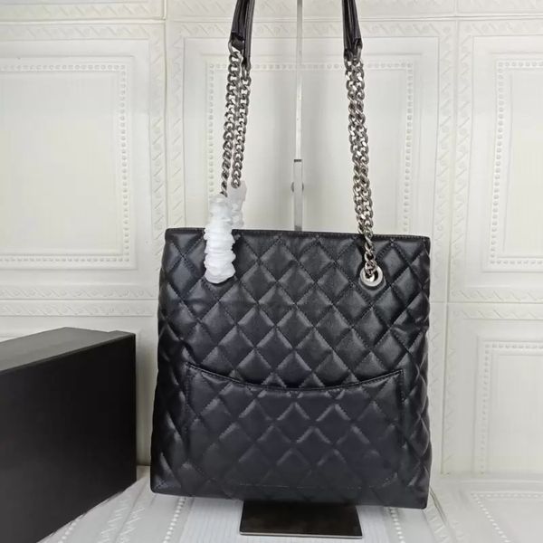 22ss f/w ladies vintage classical shopping bags caviar leather calfskin aged silver hardware chain shoulder purse luxury designer outdoor to
22ss f/w ladies vintage classical shopping bags caviar leather calfskin aged silver hardware chain shoulder purse luxury designer outdoor to