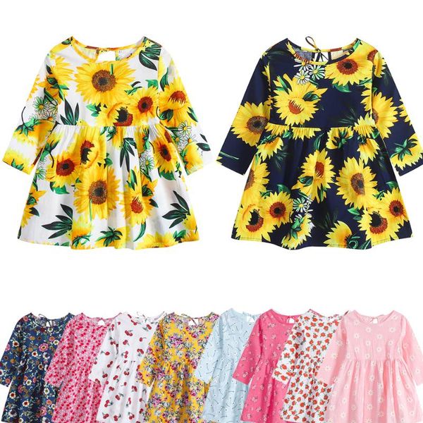 girl's dresses floral princess for baby girls clothing 2022 spring autumn long sleeve cute dress children's casual cotton clothes, Red;yellow
girl's dresses floral princess for baby girls clothing 2022 spring autumn long sleeve cute dress children's casual cotton clothes, Red;yellow