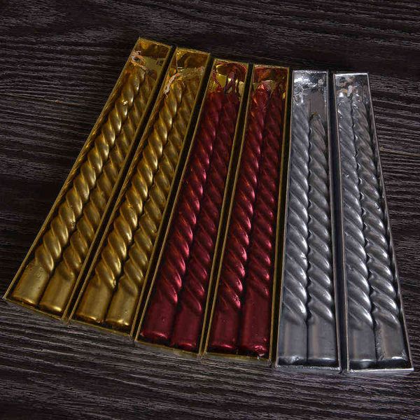 factory outlet european thread candle impregnated with platinum silver red spiral long rod wax for home christmas decoration
factory outlet european thread candle impregnated with platinum silver red spiral long rod wax for home christmas decoration