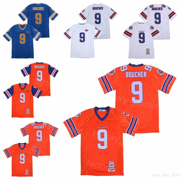 movie football the waterboy adam sandler 9 bobby boucher jersey mud dogs bourbon bowl all stitched college team color orange white blue univ, Black
movie football the waterboy adam sandler 9 bobby boucher jersey mud dogs bourbon bowl all stitched college team color orange white blue univ, Black