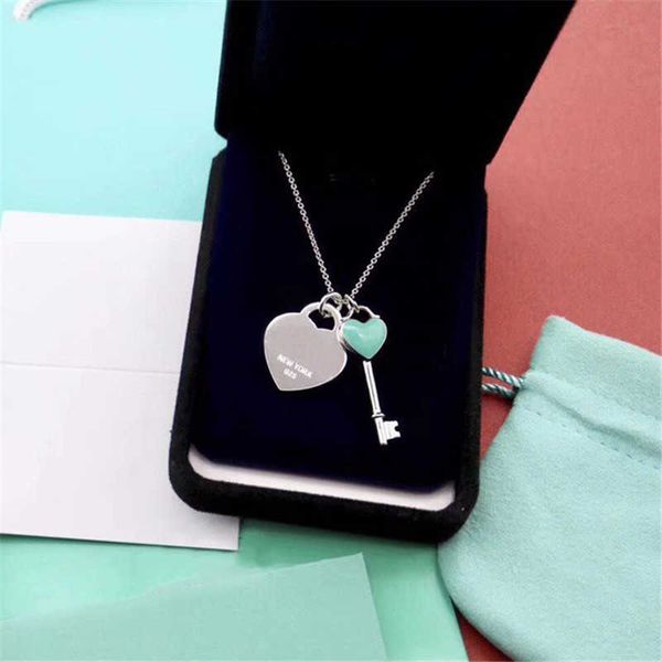 forever_ever fashion classic blue pendant necklaces for women designer love heart and key necklace womens luxury jewelry with letter chains, Silver
forever_ever fashion classic blue pendant necklaces for women designer love heart and key necklace womens luxury jewelry with letter chains, Silver
