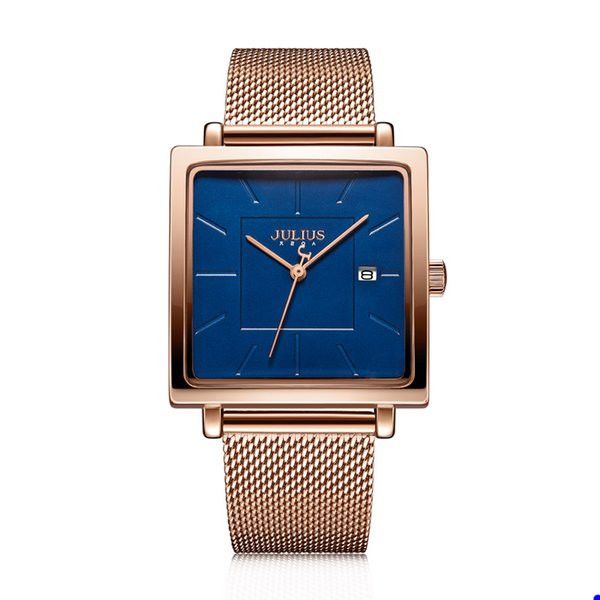 watches wristwatches julius stainless steel mesh band business watch square stylish quartz wristwatch 30m waterproof, Silver
watches wristwatches julius stainless steel mesh band business watch square stylish quartz wristwatch 30m waterproof, Silver