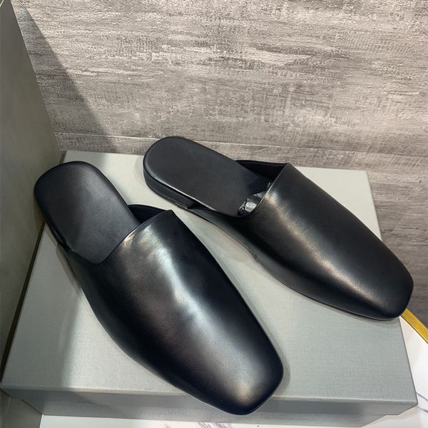 designer italy mens cosy mule slippers smooth calfskin tone-on-tone insole rounded toe summber shoes, Black
designer italy mens cosy mule slippers smooth calfskin tone-on-tone insole rounded toe summber shoes, Black