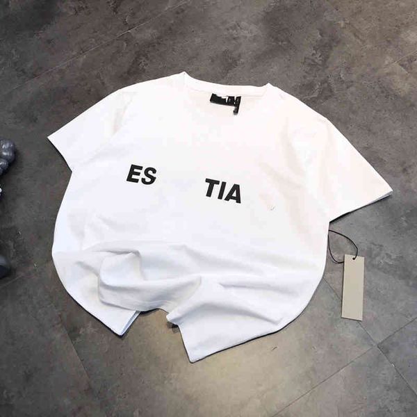 women's t-shirt spring and summer fashion br es men's women's same couple's cotton round neck letter t-shirt simple loos, White
women's t-shirt spring and summer fashion br es men's women's same couple's cotton round neck letter t-shirt simple loos, White