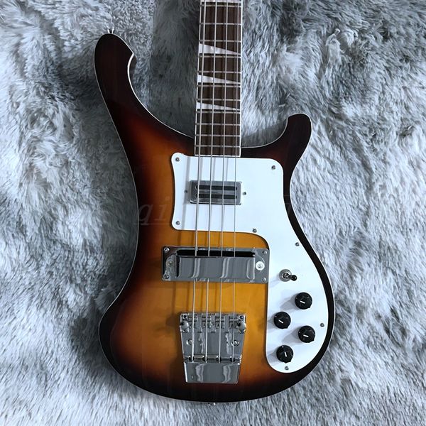4003 four string electric guitar, bass sun color overall, with decorative strip, chrome plated metal hardware
4003 four string electric guitar, bass sun color overall, with decorative strip, chrome plated metal hardware