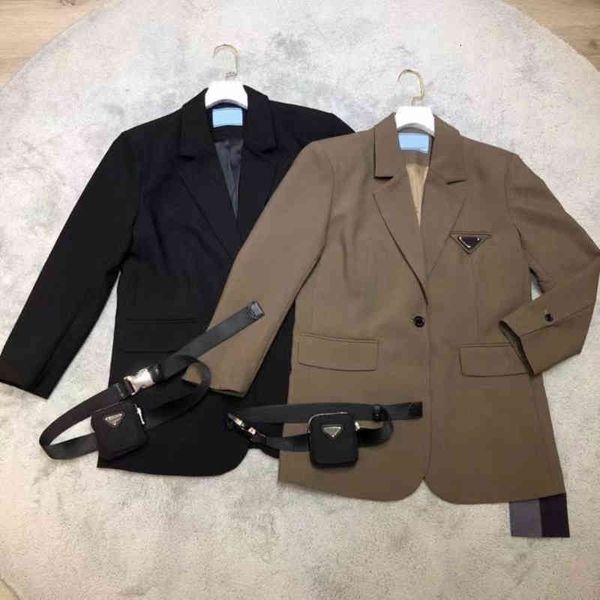women's suits blazers suit coat early spring designer jackets fashion matching inverted triangle letter medium and long suits nylon 9j6, White;black
women's suits blazers suit coat early spring designer jackets fashion matching inverted triangle letter medium and long suits nylon 9j6, White;black
