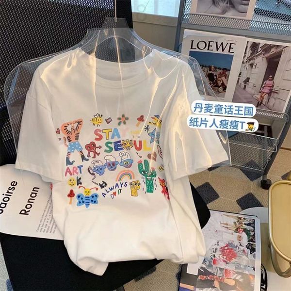women's t-shirt designer 2022 summer new fairy tale kingdom print loose and versatile large women's round neck short sleeve t-shir, White
women's t-shirt designer 2022 summer new fairy tale kingdom print loose and versatile large women's round neck short sleeve t-shir, White