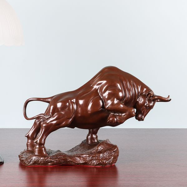 bronze bull statue sculpture modern animal figurine art home office decoration gifts, Silver
bronze bull statue sculpture modern animal figurine art home office decoration gifts, Silver