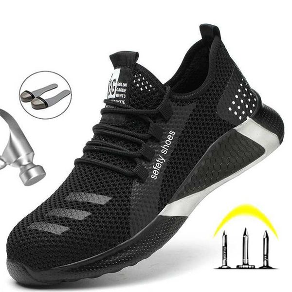 breathable man's work shoes steel toe cap work boots men construction safety shoes light sneaker male security shoes men boots 211007, Black;brown
breathable man's work shoes steel toe cap work boots men construction safety shoes light sneaker male security shoes men boots 211007, Black;brown