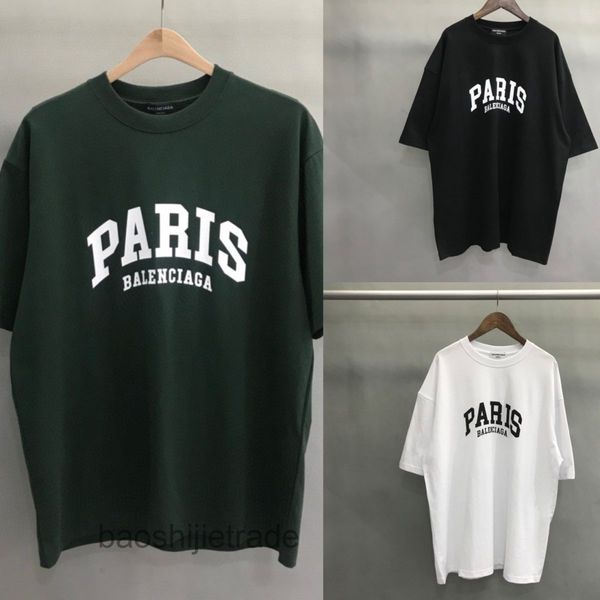 2022 men's designer bal t shirt 's new paris letter printed short sleeve men's and women's half couple loose large, White;black
2022 men's designer bal t shirt 's new paris letter printed short sleeve men's and women's half couple loose large, White;black