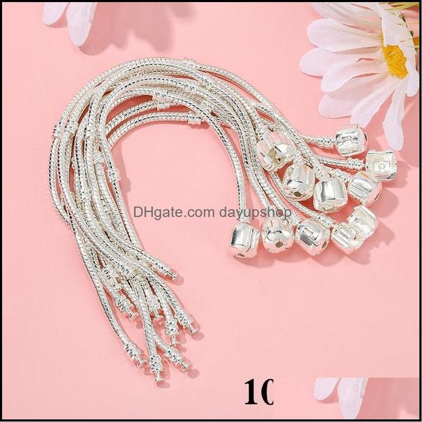 charm bracelets 10pcs/lot snake chain fit diy original bangl dh2oa, Golden;silver
charm bracelets 10pcs/lot snake chain fit diy original bangl dh2oa, Golden;silver