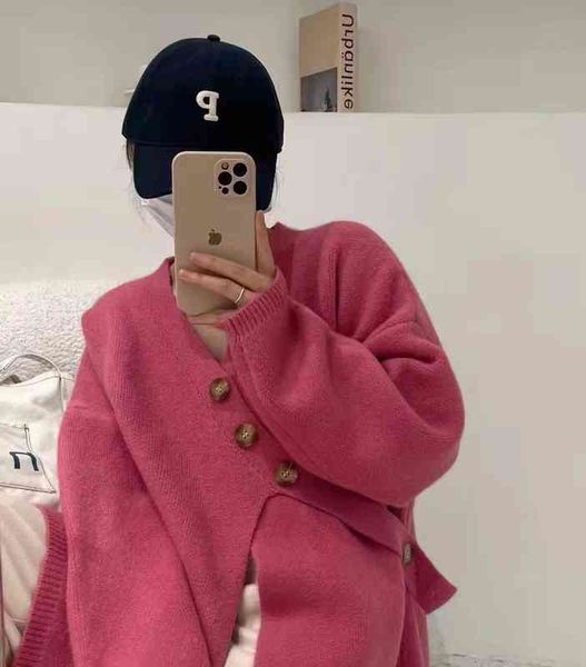 women's polos spring and autumn korean design sense oblique buckle loose knit thickened sweater women's cardigan foreign style coa, White
women's polos spring and autumn korean design sense oblique buckle loose knit thickened sweater women's cardigan foreign style coa, White