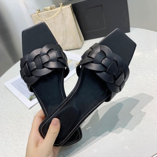 new braided real leather beach slippers for woman peep toe weaving crystal flat slippers candy color summer sandals women 35-41, Black
new braided real leather beach slippers for woman peep toe weaving crystal flat slippers candy color summer sandals women 35-41, Black