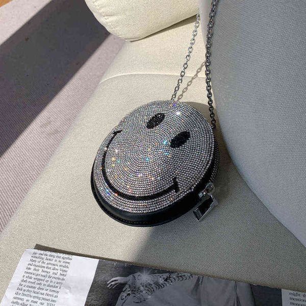 diamond-studded bag women's small round rhinestone smiley face female chain all-match one-shoulder messenger 220514
diamond-studded bag women's small round rhinestone smiley face female chain all-match one-shoulder messenger 220514