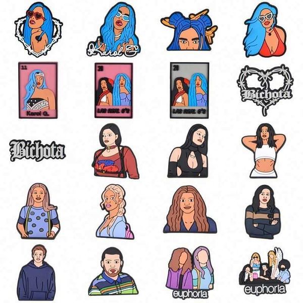 new2023wholesale pvc bic 2022 movie euphoria bruno charm clog new popular karol g croc charms for, White;pink
new2023wholesale pvc bic 2022 movie euphoria bruno charm clog new popular karol g croc charms for, White;pink